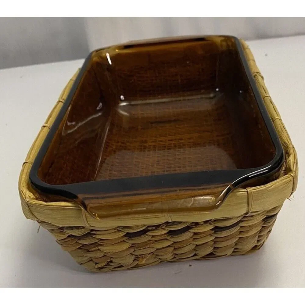 Anchor Hocking Harvest Amber Glass 8